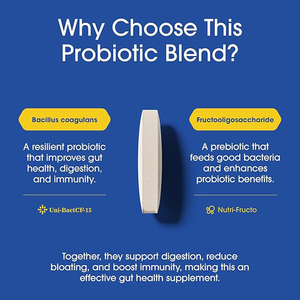 Formula Probiotica per la Salute Digestiva degli Adulti, 60 Compresse Vegane Organiche Senza Glutine con Fibre Prebiotiche per il Supporto Intestinale - Product Image 2