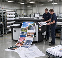 HP PageWide XL 8200 40(42)-inci Printer Plotter Inkjet Warna Multifungsi Format Besar, Printer Produksi Jaringan