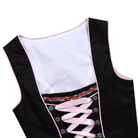 Robe allemande Dirndl pour dames Oktoberfest Dirndl Lace Up Festival Dress Oktoberfest Costume Cosplay Costume Party Plus Size Dress