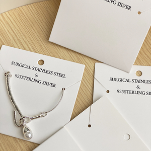 Tarjeta de papel <span class=keywords><strong>para</strong></span> exhibición de joyería, Collar personalizado, soporte <span class=keywords><strong>para</strong></span> pendientes, embalaje de perforación, tarjetas de papel, Impresión de marca <span class=keywords><strong>para</strong></span> negocios - Product Image 5