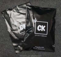 Sac à fermeture éclair en PVC noir imprimé, mini pochette givrée pour bijoux, petit sac en plastique à fermeture éclair, sac d'emballage en PVC à fermeture éclair pour bijoux