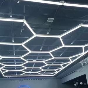 Lumières hexagonales à led pour plafond de <span class=keywords><strong>garage</strong></span> Lampe de détail <span class=keywords><strong>automobile</strong></span> en nid d'abeille Lumière hexagonale à led - Product Image 5