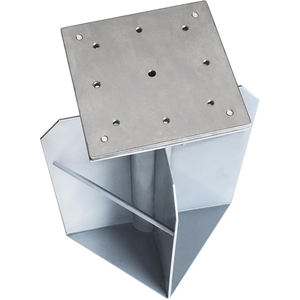 Support de parasol encastrable JH-Mech, design gain de place, métal renforcé robuste, base de parasol encastrable de 26 lb pour patios - Product Image 2