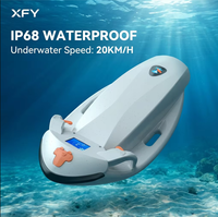 XFY Tabla de Surf Eléctrica de 6000W, Scooter Subacuático con Certificación IP68 y CE, de Alta Velocidad (25KM/H), Batería de 48V/36V, para Alquiler