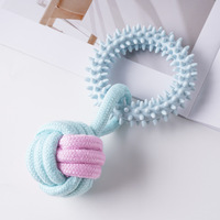 Bâton à mâcher indestructible et durable en TPR résistant aux morsures pour chiots de taille moyenne/grande - Jouet interactif pour animaux de compagnie pour le nettoyage des dents