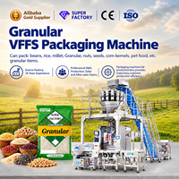Machine d'emballage verticale automatique multifonctionnelle pour produits granulaires 200g 500g
