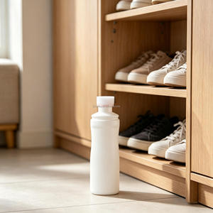 Bouteille vide de 120 ml en PE cosmétique, souple, avec applicateur éponge feutre et bouchon à vis, pour emballage - Product Image 1