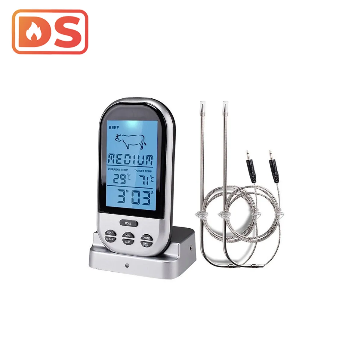 Roestvrijstalen Vleesthermometer Met Direct Lezen En Lange Sonde-De Beste Vleesthermometer Voor Grillen En Roken Vergeleken