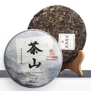 Yunnan Raw Pu'er <span class=keywords><strong>Tea</strong></span> 2017 Vintage Chashan Ancient Tree Single-Origin Shen <span class=keywords><strong>Tea</strong></span> Comprimido Puerh <span class=keywords><strong>Tea</strong></span> Cake 200g - Product Image 1