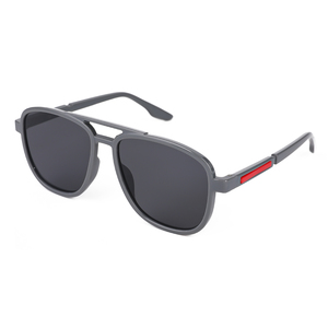 Nouvelles Lunettes de Soleil Décontractées Unisexe Polarisées UV400 pour la Conduite, Double Pont, Forme Elliptique, Sport, Mode, Verres PC, Tendance Cool Europe Amérique - Product Image 1
