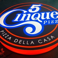 Enseigne publicitaire double face en acrylique et métal sur mesure pour extérieur, boîte lumineuse ronde à LED, enseigne de projection