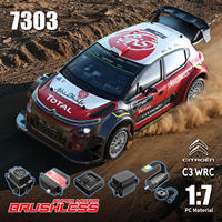 MJX 7303 Camioneta de Carreras 4x4 a Escala 1/7 de Alta Velocidad 60KM/H con Motor sin Escobillas - Coche RC de Metal Experto con Control RC de 3 Canales y Alcance de 120m