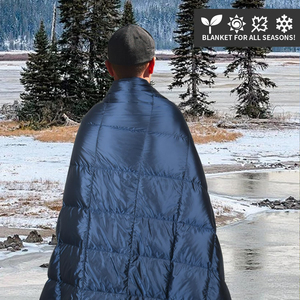 Couverture de camping en nylon recyclé écologique lavable en machine, séchage rapide, évacuation de l'humidité, pour toutes les activités de plein air par tous les temps - Product Image 4