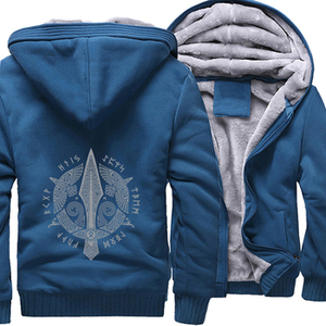 Veste à capuche en polaire épaisse pour homme Fitspi Vikings <span class=keywords><strong>Legend</strong></span>, veste zippée d'hiver, sweat-shirt à capuche, vêtements d'extérieur - Product Image 4