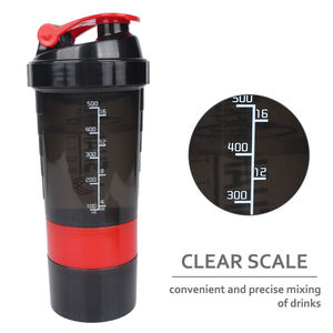 للبيع بالجملة 500ML شعار مخصص كوب مياه رياضي للصالة الرياضية قابل للنقل من بلاستيك بولي بروبلين خلاط للسفر زجاجة للياقة البدنية زجاجة ماء للشرب المباشر - Product Image 4