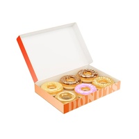 Emballage cadeau de luxe personnalisé pour biscuits, emballage alimentaire pour biscuits sucrés, boîte rigide en papier pour beignets avec revêtement UV et laminage mat
