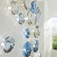 Applique murale LED en verre artistique soufflé à la main pour intérieur, idéale pour salon, chambre, couloir, ou comme éclairage d'ambiance