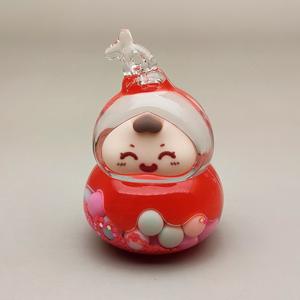 Llavero Huluwa de acrílico viral con arena movediza de aceite, serie de cuentas de caramelo color leche, estilo de dibujos animados lindo, modelo 102 para llave de coche - Product Image 6