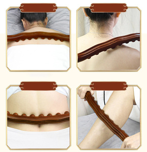 Rodillo de madera para raspar Guasha, masajeador corporal, Spa, paleta linfática para relajación muscular, herramienta de masaje para aplicación en la cabeza - Product Image 4