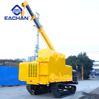 EACHAN Mini Dumper sur chenilles tout-terrain 8 tonnes, 4x4, pour ferme et jardin, camion dumper agricole diesel sur chenilles