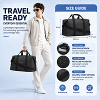 Sac de voyage de luxe personnalisé avec logo OEM d'usine, léger et durable, idéal pour les escapades courtes, vente en gros