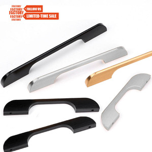 Kpytoco — poignée pour porte extérieure de meubles, armoires de cuisine moderne en aluminium avec poignée en bois - Product Image 6