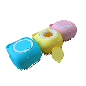 فرش تدليك الحيوانات الأليفة للاستحمام ، فرشاة استحمام الكلب من السيليكون ، فرشاة تدليك وتدليك محمولة للكلاب - Product Image 2