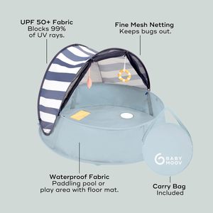 Babymoov Aquani Tente Pop-up 3-en-1 et <span class=keywords><strong>Piscine</strong></span> pour Enfants avec Aire de Jeu, Tente d'Été Thème Marin, Taille Unique - Product Image 3