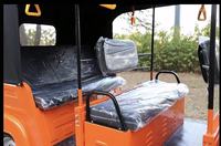 Tricycle Électrique Double Rangée Dudu Fermé pour Passagers, Véhicule Commercial Taxi à Trois Roues avec Capacité de Charge de 400 kg
