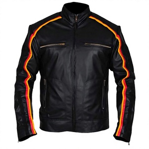 New Arrival Men's High Street Style <b>Leather</b> <b>Jacket</b> Zipper Comfortable Stylish <b>Winter</b> Warmth Eco-Friendly Waterproof Design - Product Image 4