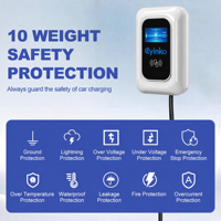Pengisi Daya EV Tenaga Surya 7kW Canggih Tipe 2 CE/TUV dan Pengisi Daya EV Mobile untuk Gedung Perkantoran dengan Load Balance OCPP