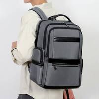 Sac à dos antivol pour ordinateur portable, grande capacité, étanche, tendance, géométrique, pour affaires et loisirs, en tissu Oxford et maille résine, vente en gros