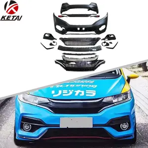 High Quality RS Style Car Bumper Lip Lower Grille Body Kit For HONDA Fit 2014-2020
