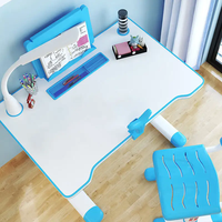 Ensemble table et chaise d'école pour enfants, moderne, réglable, en métal, avec siège confortable, pour l'écriture et le dessin