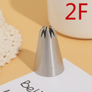 Embout de glaçage <span class=keywords><strong>Sakura</strong></span> de taille moyenne sans couture en acier inoxydable 304 buse de glaçage pour gâteau biscuit pâtisserie bricolage outils de cuisson - Product Image 1