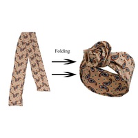 MIO Vintage femmes bandeau pliable mode imprimé velours bandeau filles Turban bandeau croix noeud Boho tête Wrap