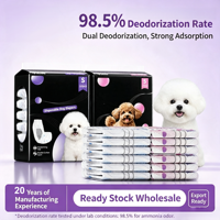 Couches pour chiens Premium en pâte de cellulose et charbon de bois, pour mâles et femelles, avec cœur super absorbant SAP, anti-fuites et contrôle des odeurs, jetables
