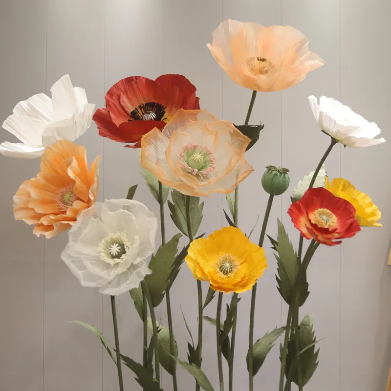 KL-GF01 Wholesale artificial giant flowers giant paper flower giant organza large flowers for wedding decoration