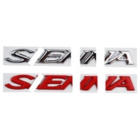 Badge métallique 3D - Convient aux voitures japonaises - Autocollant de logo pour porte arrière - Patch décoratif