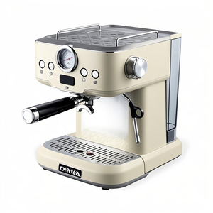 Máquina de café expreso programable ecológica de 20bar, cafetera de acero inoxidable con función de espuma de leche de vapor, hogar, UE - Product Image 2