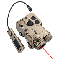 Pointeur laser rouge/vert/bleu PST-4 en métal, viseur, indicateur + IR avec interrupteur à pression à distance, luminosité à 4 niveaux, 5 modes de fonctionnement