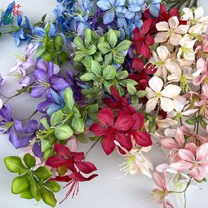 Flores Artificiales de Jazmín de Seda, Decoración para Bodas, Ramo Hecho a Mano para Salones de Banquetes, Hoteles y Telones de Fondo - Product Image 2