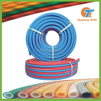 Tuyau PVC haute pression oxygène-acétylène pour soudage et découpe industriels, distribution de gaz oxygène et acétylène pour l'architecture