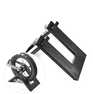 Estante de almacenamiento de bicicleta de equilibrio para niños, marco de estacionamiento de patinete portátil de 12 pulgadas, soporte de trípode de estacionamiento de bicicleta <span class=keywords><strong>paralelo</strong></span>, soporte de pie - Product Image 1