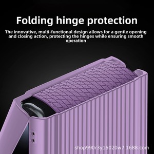 เคสโทรศัพท์กันรอยนิ้วมือหลากสีสันสุดฮิตสำหรับ Galaxy Z Flip ลด 60% พร้อมกระเป๋าใส่โทรศัพท์แบบพับได้ - Product Image 3
