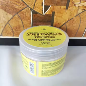 Vente en gros de crème capillaire au beurre de karité bio Revitalisant hydratant et lissant à l'huile de coco pour cheveux et cuir chevelu - Product Image 4