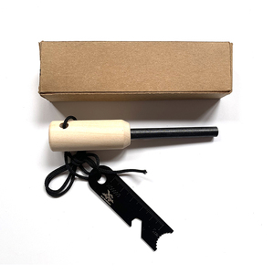 Encendedor de varilla de magnesio ferrocerio chispeante encendedor de fuego de pedernal con mango de madera respetuoso con el medio ambiente - Product Image 5