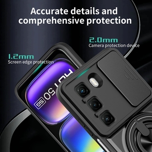 Coque de téléphone portable pour Infinix Hot 40i 50i 60i 70 60 <span class=keywords><strong>50</strong></span> 40 20 Pro Plus + Étuis et housses avec fenêtre coulissante et support magnétique - Product Image 4