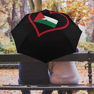 2024 US American Flag Promotional Three-Fold Nylon Pongee Custom Logo Digital Printing Hanging Folding <b>Umbrella</b> for Automotive - Product Image 5