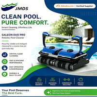Robot Aspirador de Piscinas Inteligente Automático de Fábrica, Montado en la Pared, Sumergible, con Cable de 40m, Control por APP, 4 Motores, Succión Externa